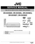 Сервисная инструкция JVC DR-DX5SE