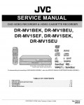 Сервисная инструкция JVC DR-MV1BEK, BEU, SEF, SEK, SEU
