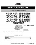 Сервисная инструкция JVC GR-D818, GR-D820, GR-D822, GR-D824, GR-D860