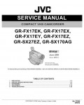 Сервисная инструкция JVC GR-SX170AG, GR-SX27EZ