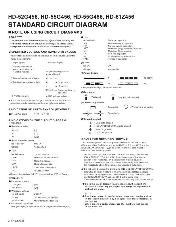 Сервисная инструкция JVC HD-52G456, 55G456, 55G466, 61Z456 SCHEMA