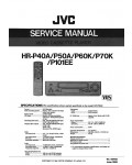 Сервисная инструкция JVC HR-P40A, HR-P50A, HR-P60K, HR-P70K, HR-P101EE