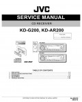 Сервисная инструкция JVC KD-AR200, KD-G200