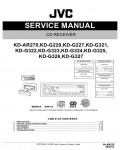 Сервисная инструкция JVC KD-AR270, KD-G220, KD-G227, KD-G321, KD-G322, KD-G323, KD-G324, KD-G325, KD-G326, KD-G327