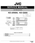 Сервисная инструкция JVC KD-AR800