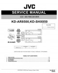 Сервисная инструкция JVC KD-AR8500, KD-SHX850