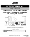 Сервисная инструкция JVC KD-AVX20EE, KD-AVX40EE