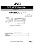 Сервисная инструкция JVC KD-G413, KD-G414
