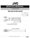 Сервисная инструкция JVC KD-G415, KD-G416