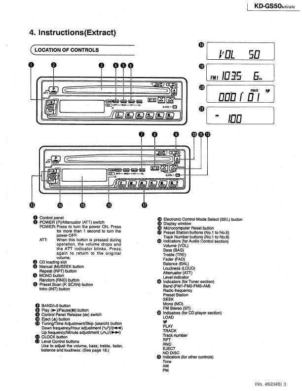 Сервисная инструкция JVC KD-GS50