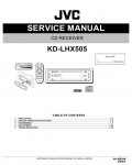 Сервисная инструкция JVC KD-LHX505