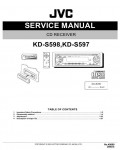Сервисная инструкция JVC KD-S597, KD-S598
