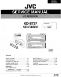 Сервисная инструкция JVC KD-S737, KD-SX838