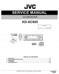 Сервисная инструкция JVC KD-SC605
