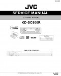 Сервисная инструкция JVC KD-SC800R
