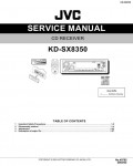 Сервисная инструкция JVC KD-SX8350