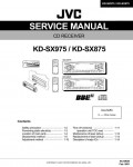 Сервисная инструкция JVC KD-SX875, KD-SX975