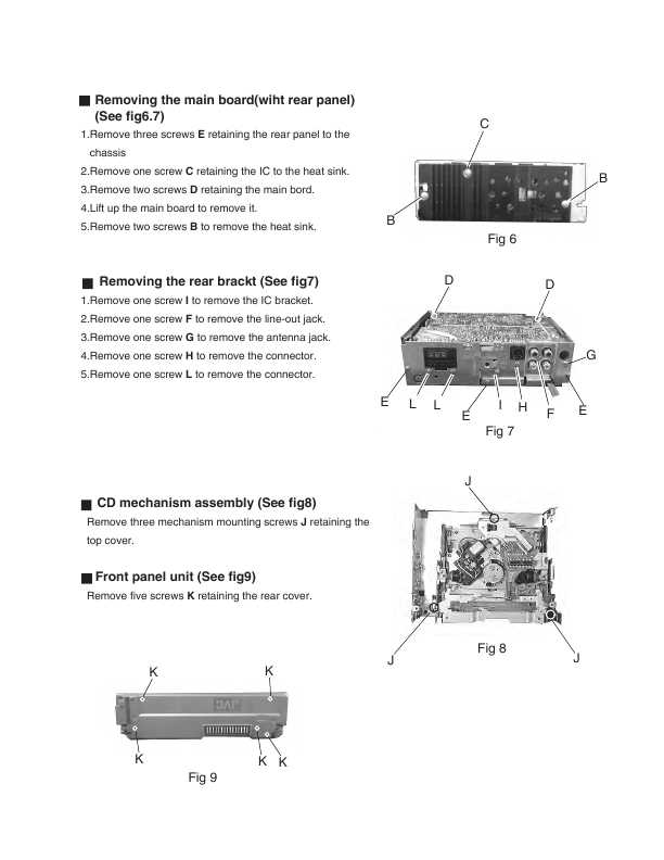 Сервисная инструкция JVC KD-SX950