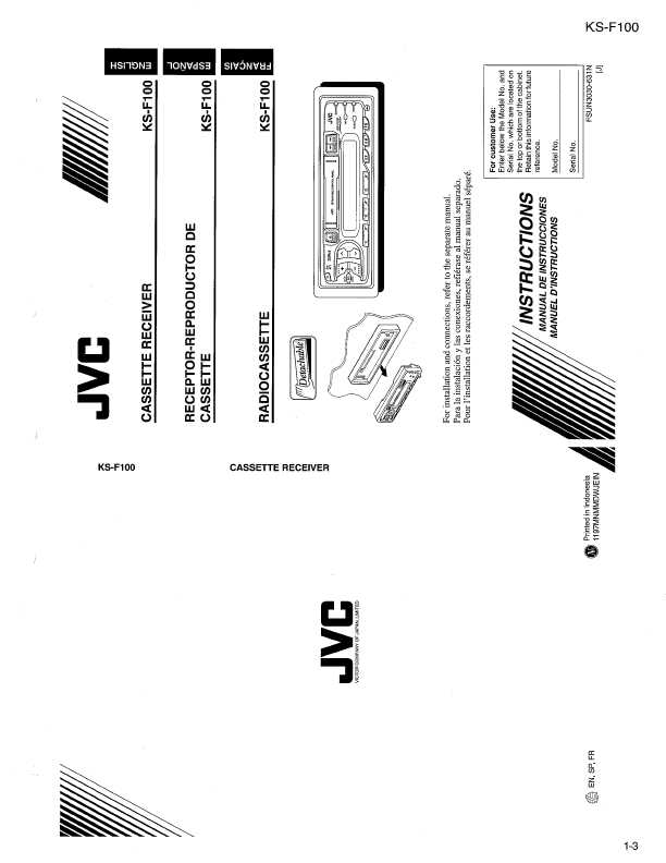 Сервисная инструкция JVC KS-F100