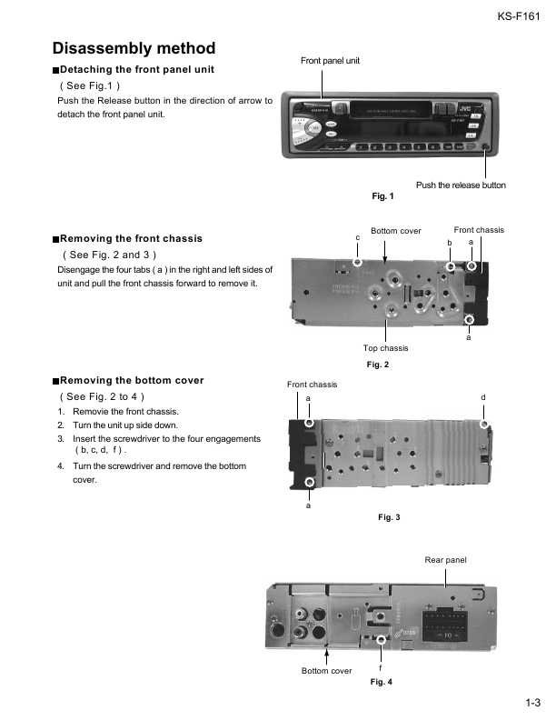 Сервисная инструкция JVC KS-F161