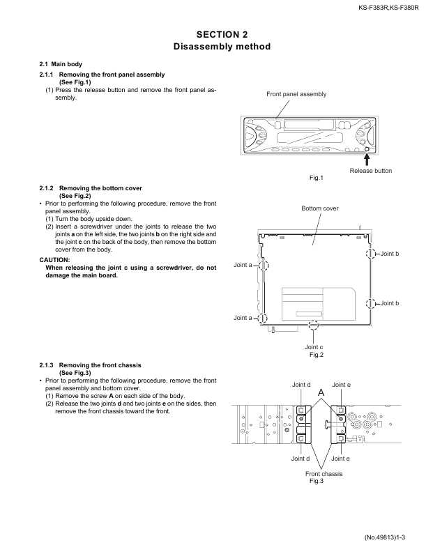 Сервисная инструкция JVC KS-F380R, KS-F383R