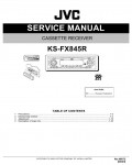 Сервисная инструкция JVC KS-FX845R