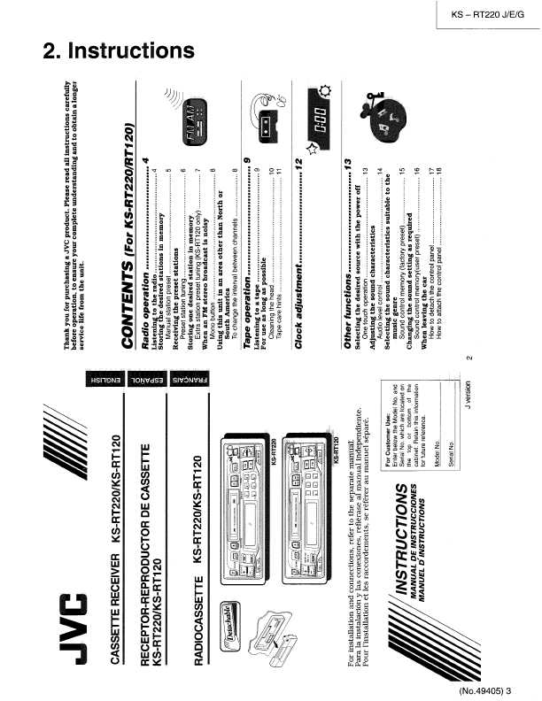 Сервисная инструкция JVC KS-RT220