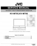 Сервисная инструкция JVC KV-M705, KV-M706