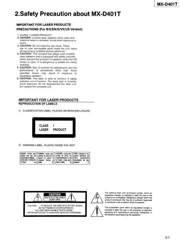 Сервисная инструкция JVC MX-D401T