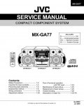 Сервисная инструкция JVC MX-GA77