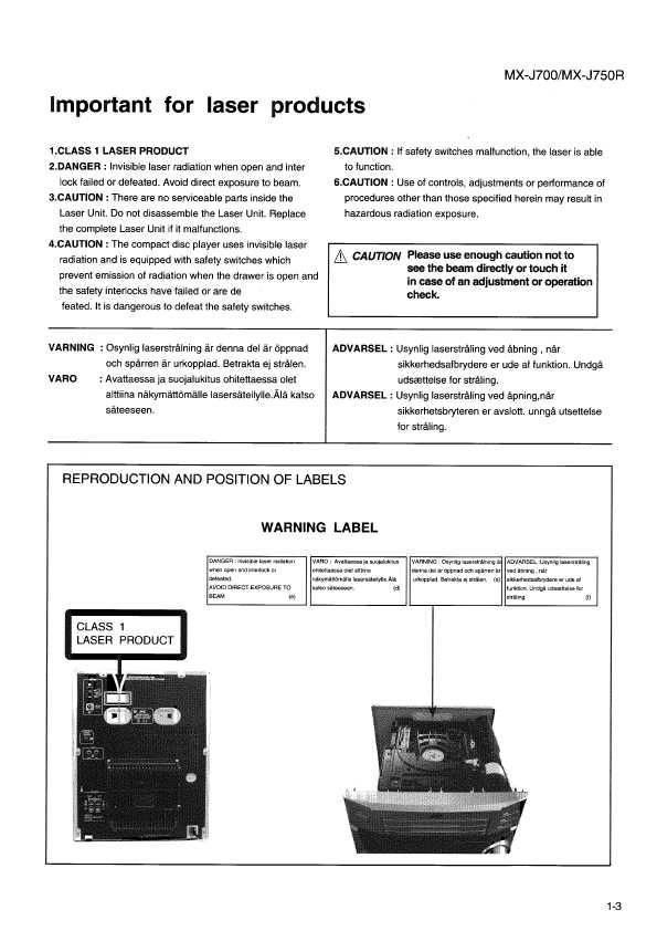 Сервисная инструкция JVC MX-J700, MX-J750R