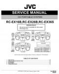 Сервисная инструкция JVC RC-EX16B, RC-EX26B, RC-EX36S