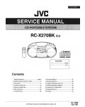 Сервисная инструкция JVC RC-X270BK