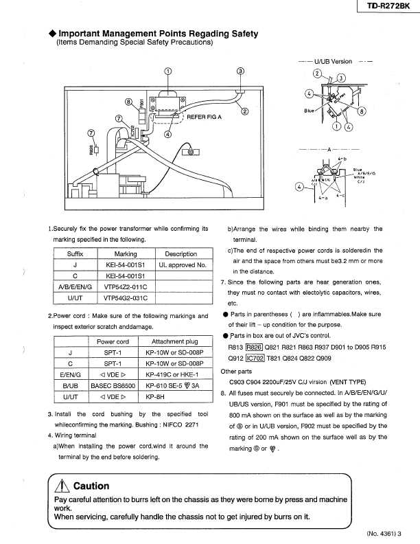 Сервисная инструкция JVC TD-R272BK