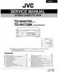 Сервисная инструкция JVC TD-R461TN, TD-R472BK