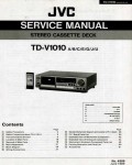 Сервисная инструкция JVC TD-V1010