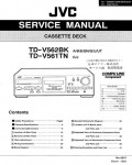 Сервисная инструкция JVC TD-V561TN, TD-V562BK