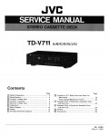 Сервисная инструкция JVC TD-V711