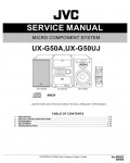 Сервисная инструкция JVC UX-G50A, UX-G50UJ
