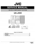 Сервисная инструкция JVC UX-J55V