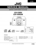Сервисная инструкция JVC UX-V50V, UX-V50GN