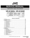 Сервисная инструкция JVC VR-N1600E, VR-N1600U
