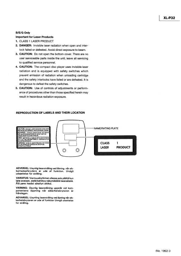 Сервисная инструкция JVC XL-P32