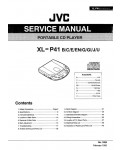 Сервисная инструкция JVC XL-P41