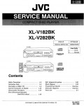 Сервисная инструкция JVC XL-V182BK, XL-V282BK