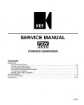 Сервисная инструкция Kef PSW-2010