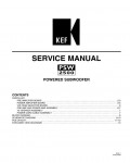Сервисная инструкция KEF PSW-2500