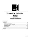 Сервисная инструкция KEF PSW-3500