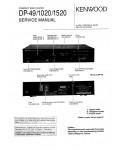 Сервисная инструкция Kenwood DP-49, DP-1020, DP-1520