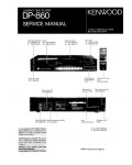 Сервисная инструкция Kenwood DP-860